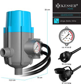 KESSER® Elektronische Drukschakelaar - Waterpomp Dompelpomp - Blauw •